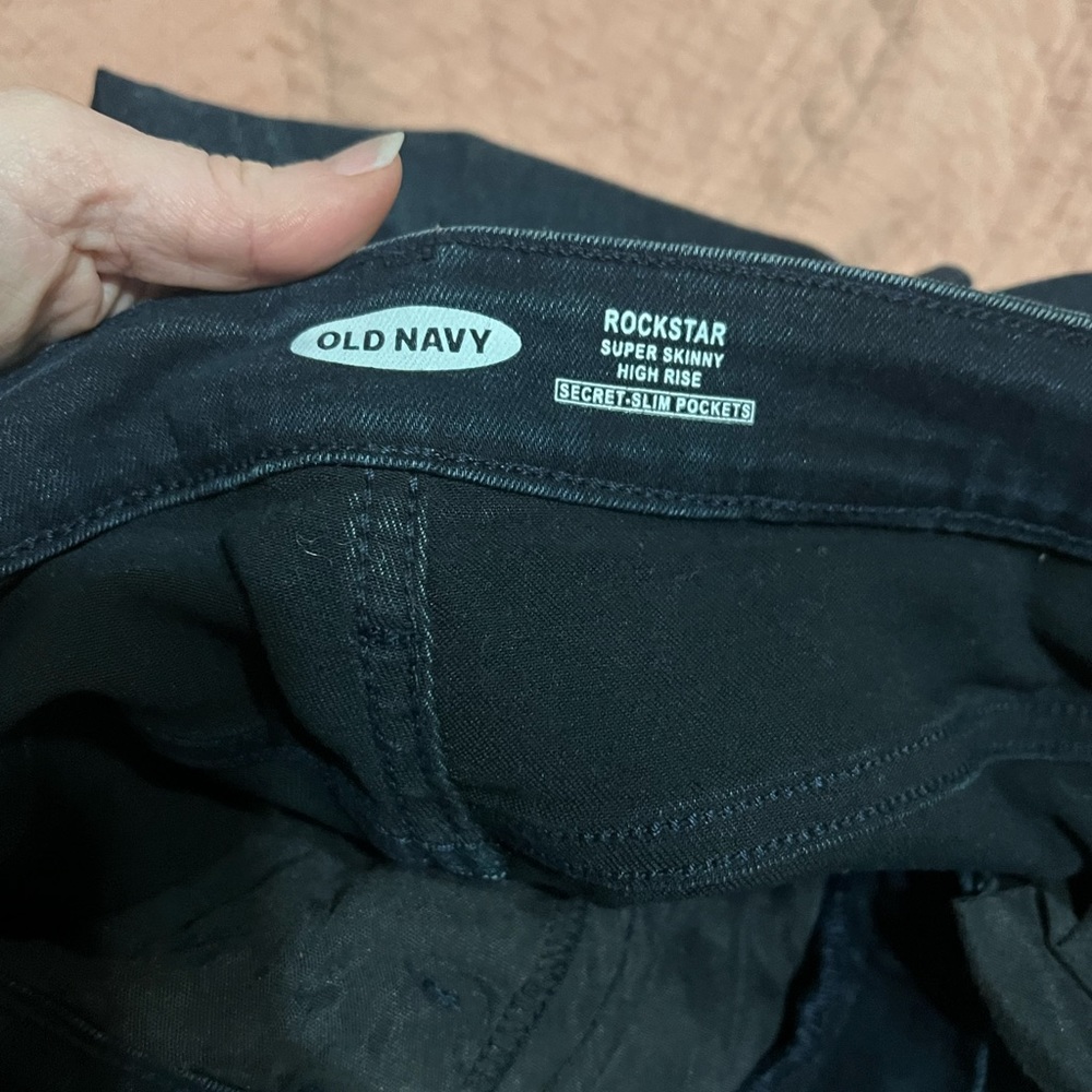 Old navy rock star super skinny high rise jeans size 4